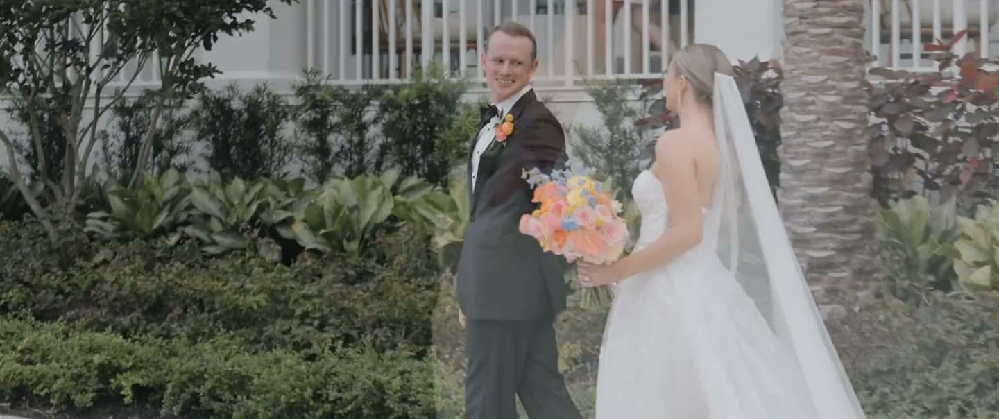 Bride and groom walking at LaPlaya Beach & Golf Resort, Naples · Labif Filmhouse wedding film