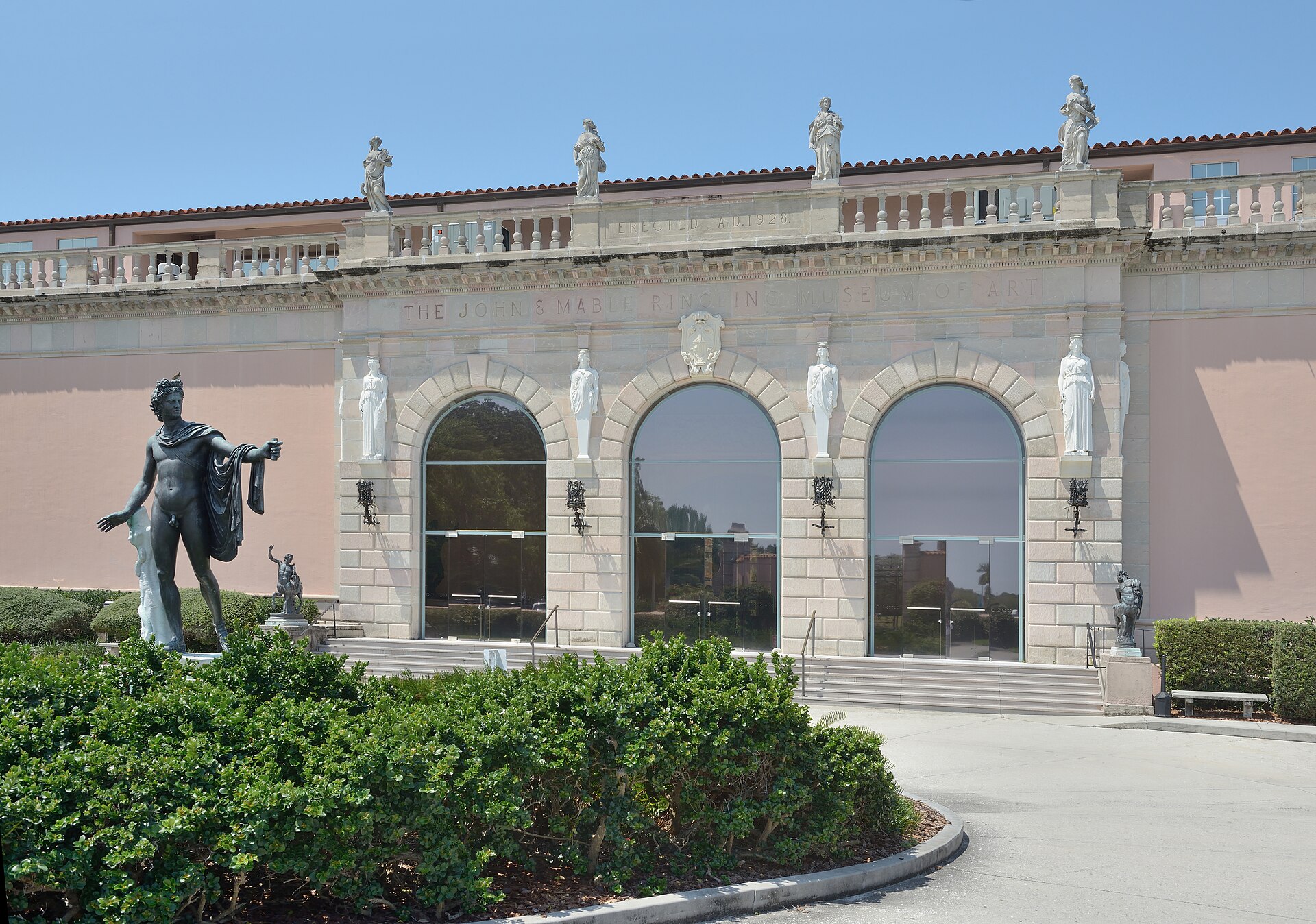 The Ringling Museum of Art entrance in Sarasota, Florida
